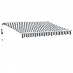 Automatyczna markiza z LED, antracytowo-biała, 300x250 cm