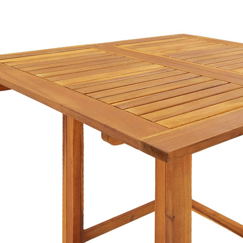 Stolik bistro, 75x75x110 cm, lite drewno akacjowe
