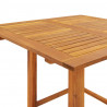 Stolik bistro, 75x75x110 cm, lite drewno akacjowe