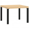 Stolik kawowy do ogrodu, czarny, 55x55x39,5 cm, malowana stal