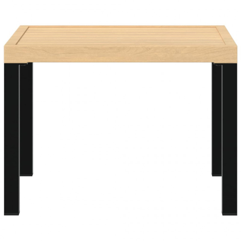 Stolik kawowy do ogrodu, czarny, 55x55x39,5 cm, malowana stal