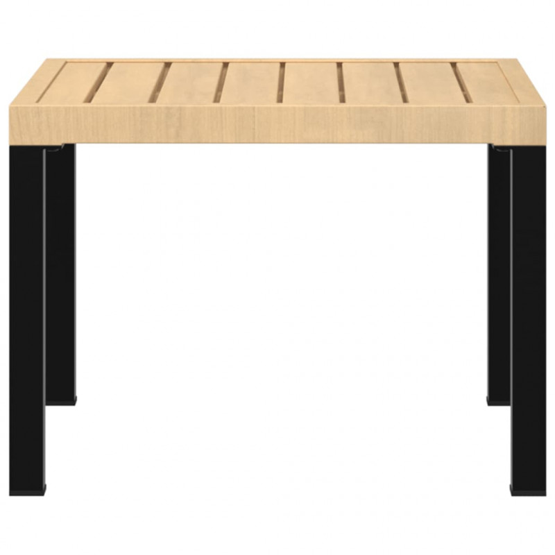 Stolik kawowy do ogrodu, czarny, 55x55x39,5 cm, malowana stal