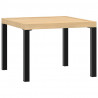Stolik kawowy do ogrodu, czarny, 55x55x39,5 cm, malowana stal