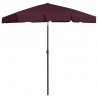 Parasol plażowy, bordowy, 180x120 cm
