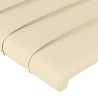 Zagłówek uszak, kremowy, 183x23x78/88 cm, tkanina