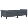 Sofa z funkcją spania, ciemnoszara, 90x200 cm, aksamit