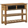 Stolik konsolowy, 100x35x75 cm, lite drewno mango