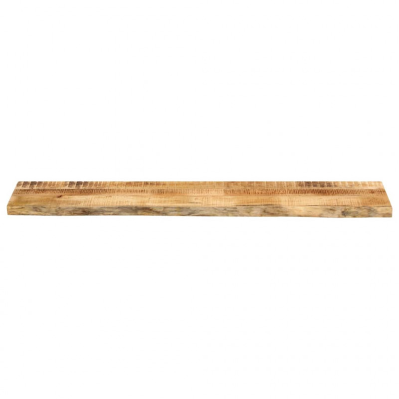 Blat stołu, 140x40x2,5 cm, naturalna krawędź, drewno mango
