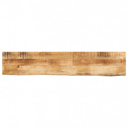Blat stołu, 180x40x2,5 cm, naturalna krawędź, drewno mango