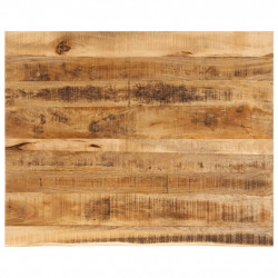 Blat stołu, 100x80x2,5 cm, naturalna krawędź, drewno mango