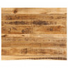 Blat stołu, 100x80x2,5 cm, naturalna krawędź, drewno mango