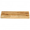 Blat stołu, 40x20x2,5cm, naturalna krawędź, surowe drewno mango
