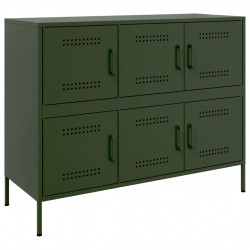 Szafka, oliwkowa, 100,5x39x79 cm, stal
