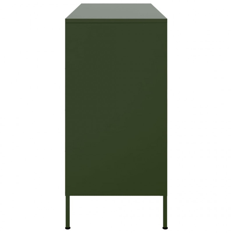 Szafka, oliwkowa, 100,5x39x79 cm, stal