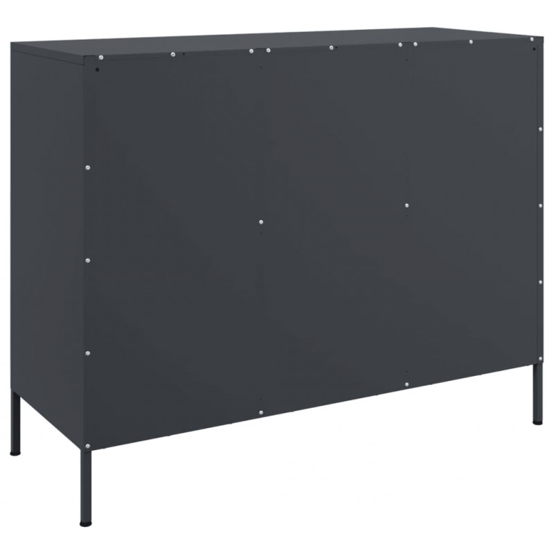 Szafka, antracytowa, 100,5x39x79 cm, stal