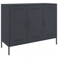 Szafka, antracytowa, 100,5x39x79 cm, stal
