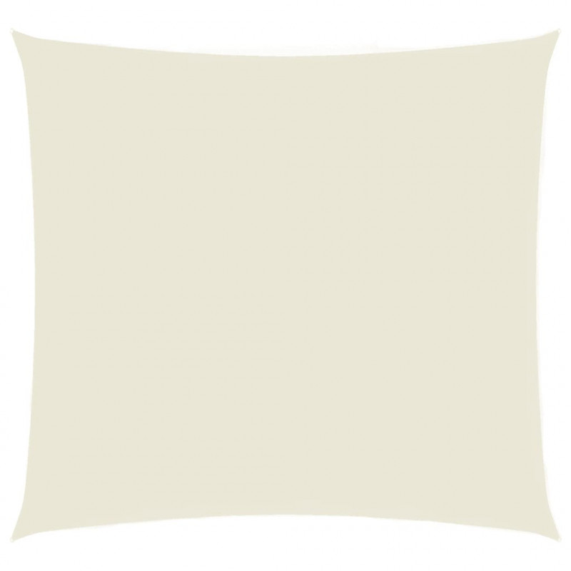 Kwadratowy żagiel ogrodowy z tkaniny oxford, 3,6x3,6 m, kremowy