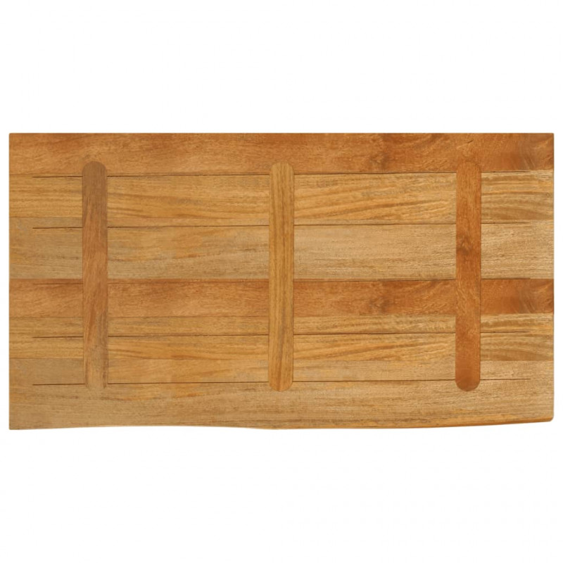 Blat stołu z naturalną krawędzią, 120x60x2,5 cm, drewno mango