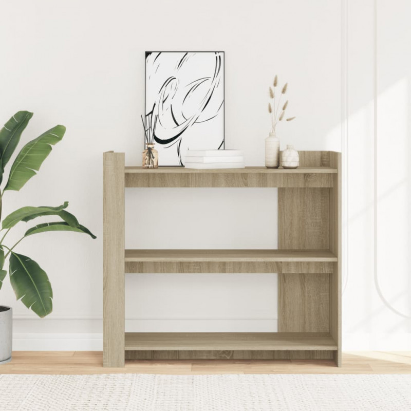 Stolik konsolowy, dąb sonoma, 100x35x90 cm