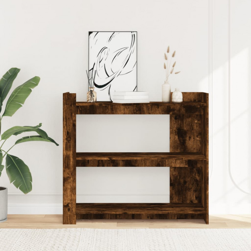 Stolik konsolowy, przydymiony dąb, 100x35x90 cm