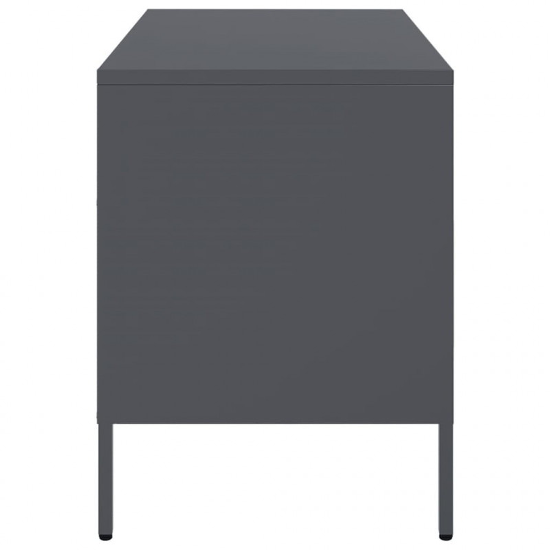 Szafki RTV, 2 szt., antracytowe, 68x39x50,5 cm, stalowe