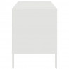 Szafki pod telewizor, 2 szt., białe, 68x39x50,5 cm, stalowe