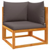 6-cz. zestaw wypoczynkowy do ogrodu, z poduszkami, akacjowy