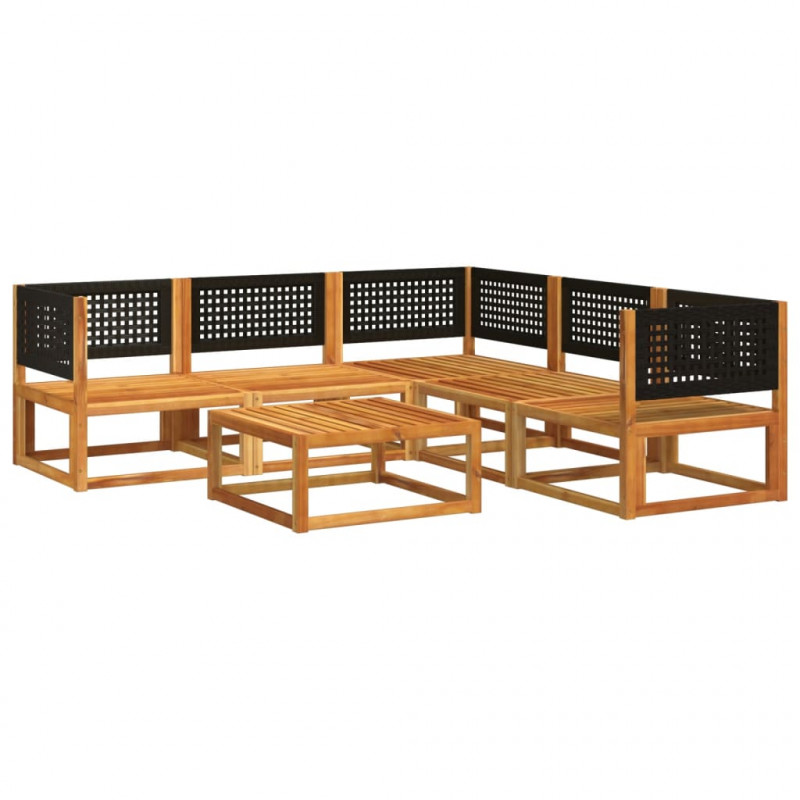 6-cz. zestaw wypoczynkowy do ogrodu, z poduszkami, akacjowy