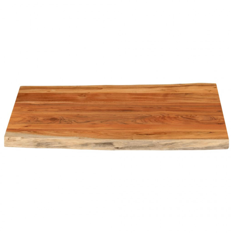 Blat biurka, 100x80x2,5 cm, drewno akacjowe, naturalna krawędź