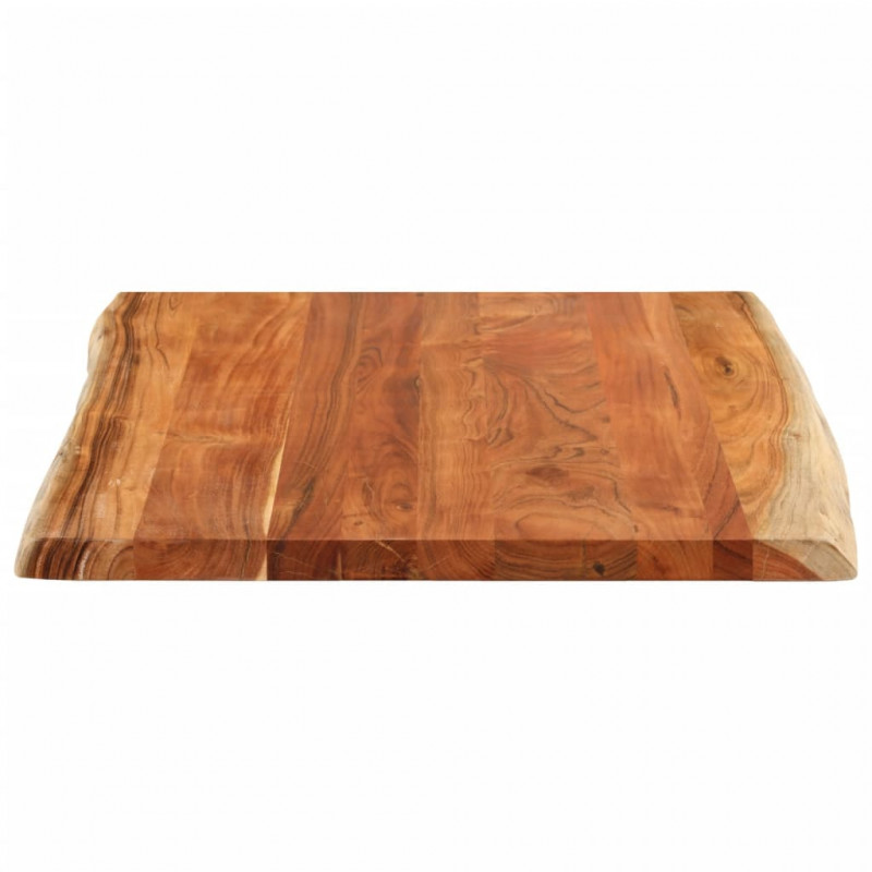 Blat biurka, 100x80x2,5 cm, drewno akacjowe, naturalna krawędź