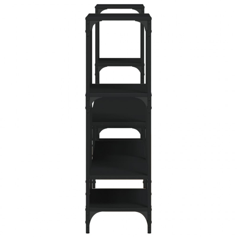 Szafka pod TV, czarna, 206,5x28,5x95 cm