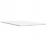 Łóżko kontynentalne z materacem, niebieskie, 120x190cm, aksamit