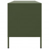 Szafka pod telewizor, oliwkowa, 100,5x39x50,5 cm, stalowa