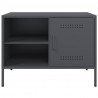 Szafki pod TV, 2 szt., antracytowe, 68x39x50,5 cm, stalowe