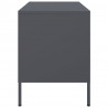 Szafki pod TV, 2 szt., antracytowe, 68x39x50,5 cm, stalowe
