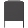 Szafka pod telewizor, czarna, 100,5x39x50,5 cm, stalowa