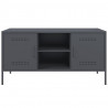 Szafka pod telewizor, antracytowa, 100,5x39x50,5 cm, stalowa