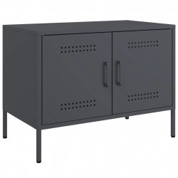 Szafka RTV, antracytowa, 68x39x50,5 cm, stalowa