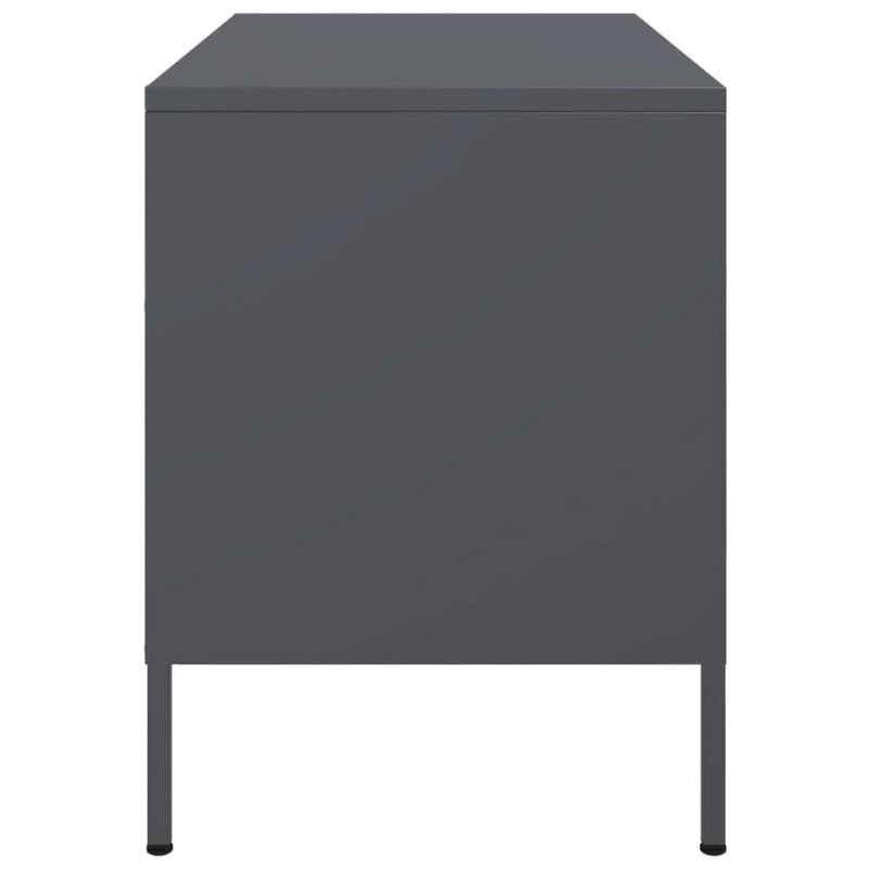 Szafka RTV, antracytowa, 68x39x50,5 cm, stalowa