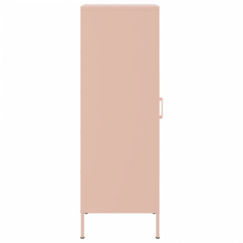 Szafka, różowa, 36x39x113 cm, stal