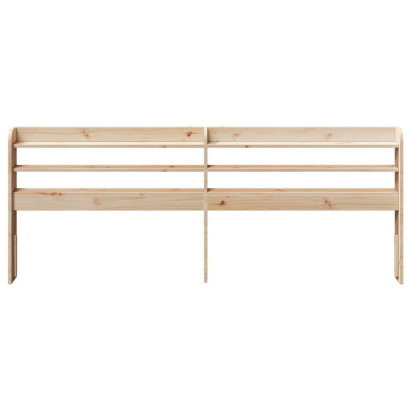 Wezgłowie do łóżka, z półkami, 180 cm, lite drewno sosnowe