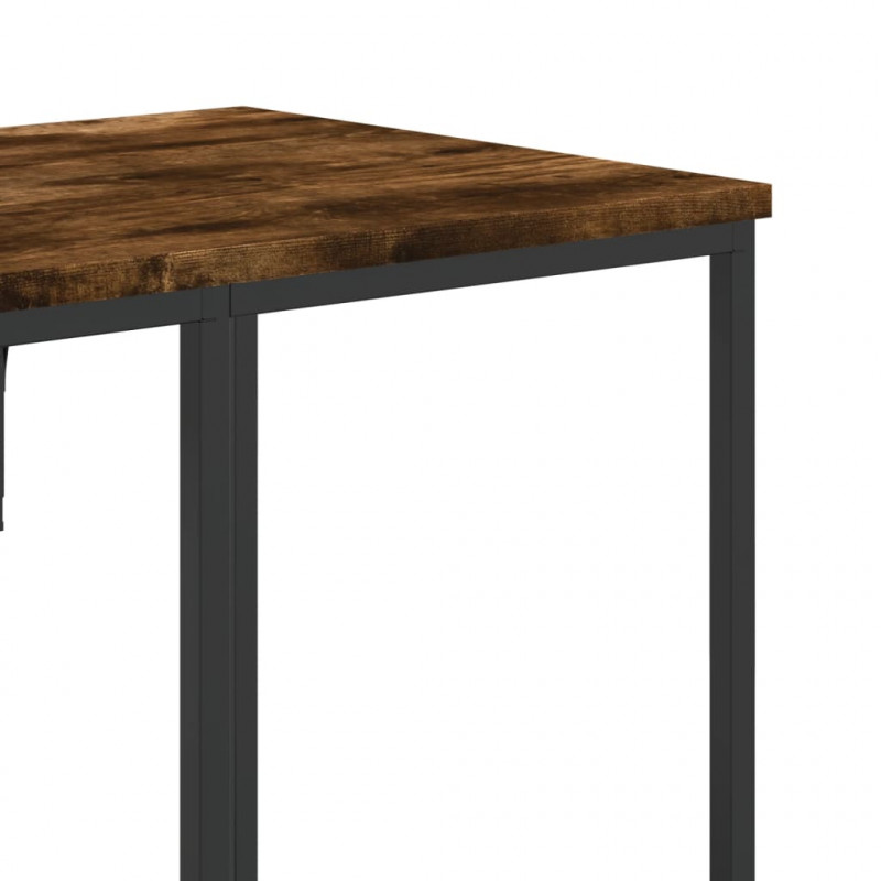 Wieszak na ubrania, z półkami, przydymiony dąb