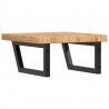 Półka ścienna pod umywalkę, stal i lite drewno dębowe