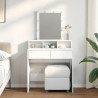 Toaletka z LED, biała, 80x41x144,5 cm