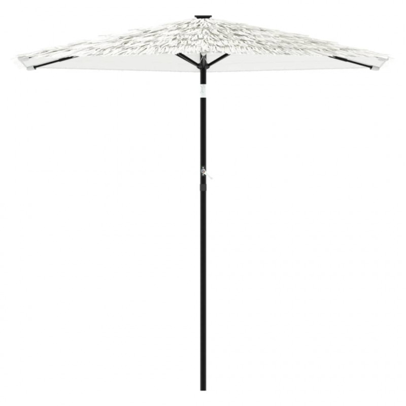 Parasol ogrodowy na stalowym słupku, biały, 268x268x226 cm