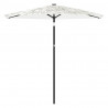 Parasol ogrodowy na stalowym słupku, biały, 268x268x226 cm