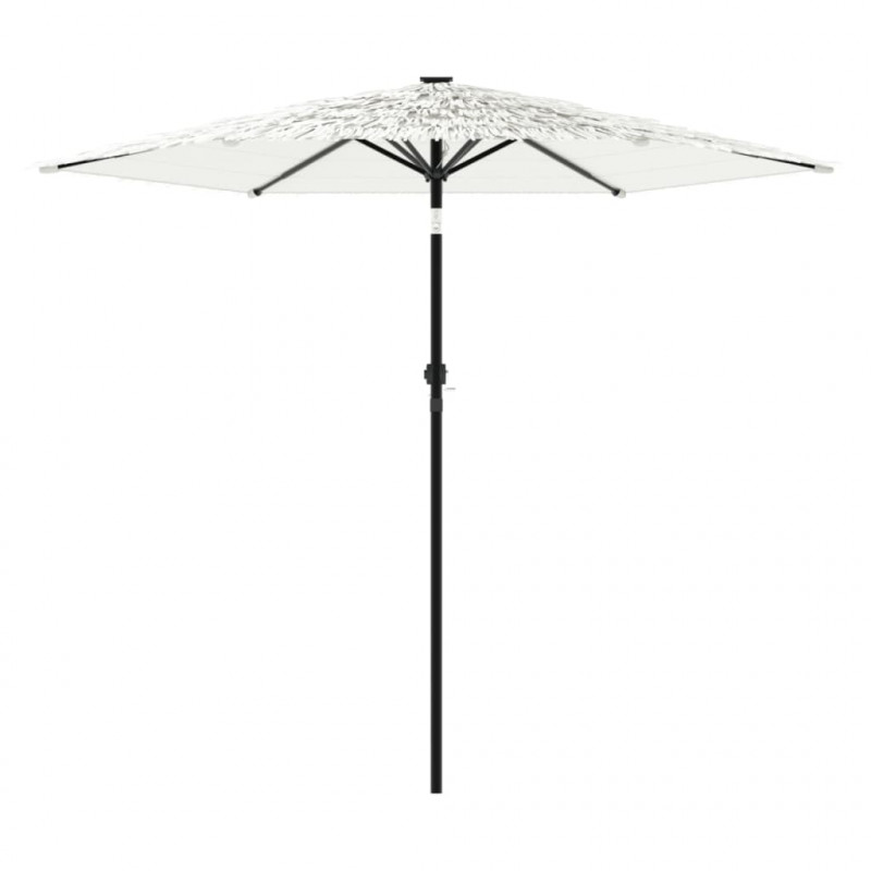 Parasol ogrodowy na stalowym słupku, biały, 268x268x226 cm