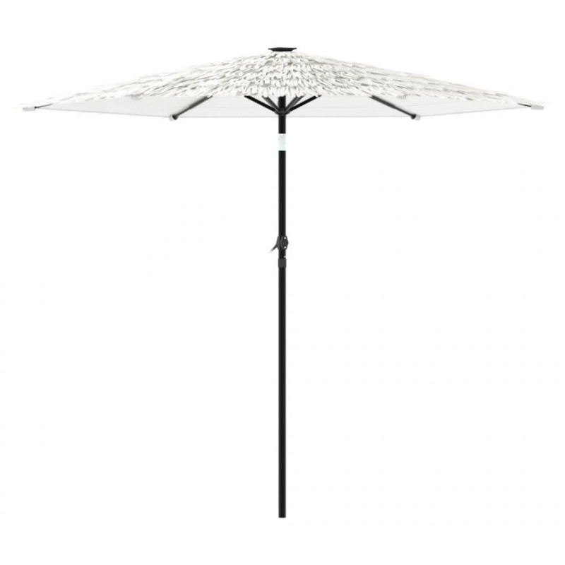 Parasol ogrodowy na stalowym słupku, biały, 268x268x226 cm
