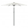 Parasol ogrodowy na stalowym słupku, biały, 268x268x226 cm