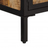 Stolik kawowy, 80x50x40 cm, surowe lite drewno mango